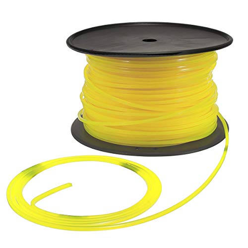 100m 3mm Cavo di filo quadrato giallo in nylon per STIHL Tosaerba con decespugliatore a filo tondo Cavo quadrato universale con falciatore