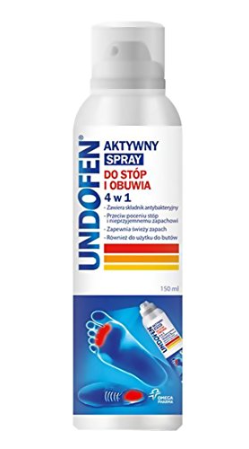 UNDOFEN - Spray per piedi e scarpe 4 in 1 150ml - contiene 100% ingrediente naturale Dermosoft, che ha un alto effetto antibatterico elimina sudorazione eccessiva e odore.