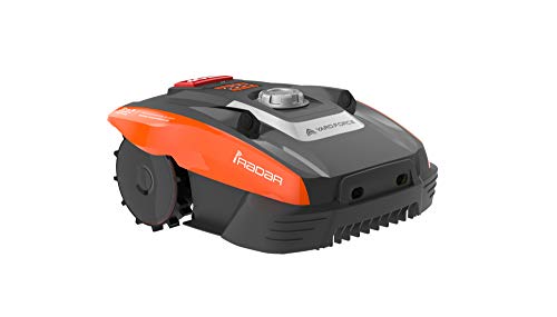 Yard Force COMPACT 280R 280R-Robot Tosaerba per superfici Fino mq ultrasuoni iRadar, Funzione tagliabordi, sensore Pioggia e Motore s, 20 V, Nero/Arancione, 300 qm