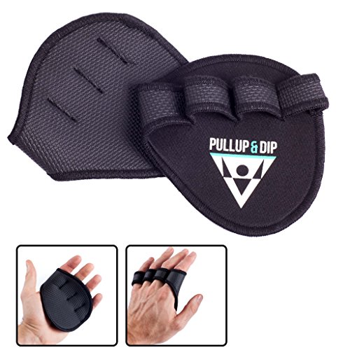 PULLUP & DIP Guanti Palestra, Grip Pads per Pull-ups, Fitness, Bodybuilding & Sollevamento Pesi, Paracalli in Neoprene per Una Presa Perfetta