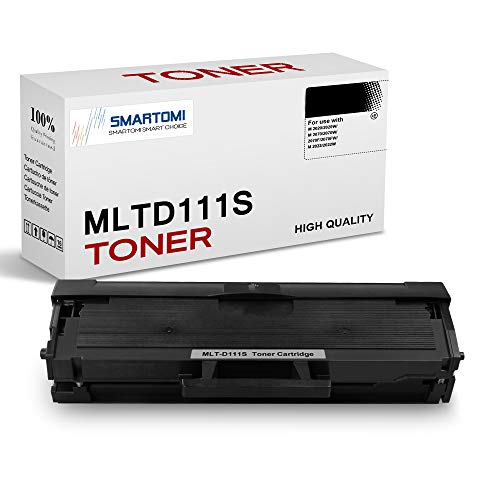 SMARTOMI, confezione da 1 cartuccia toner nero MLT-D111S compatibile con Samsung MLTD111S per uso con stampanti Xpress serie SL- M2026 M2020 M2070 M2022 M2071