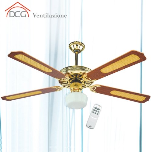 Ventilatore da soffitto 4 pale con telecomando DCG Eltronic VE CRD43 TL
