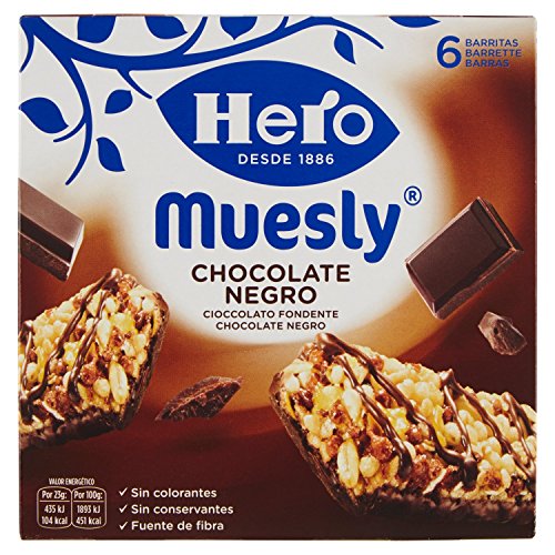Hero Barrette ai Cereali Muesli Cioccolato Fondente - 6 X 23 g