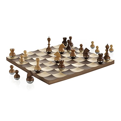 Umbra 377601-656 Wobble Chess Set Walnut