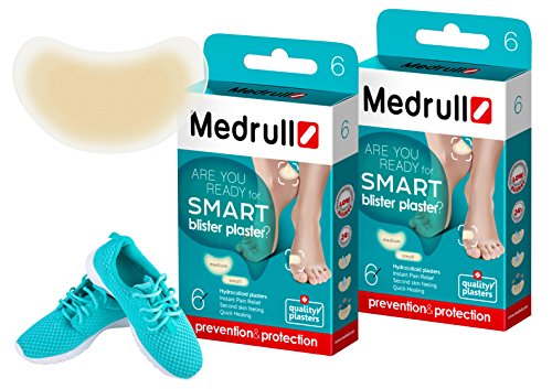 Medrull Cerotti Idrocolloidi per Vesciche, 2 confezioni miste da 12 pezzi