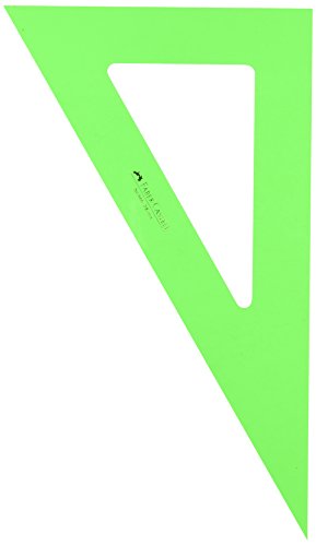 Faber Castell 734231 - Squadra per disegno tecnico, 28 cm, non graduato, verde