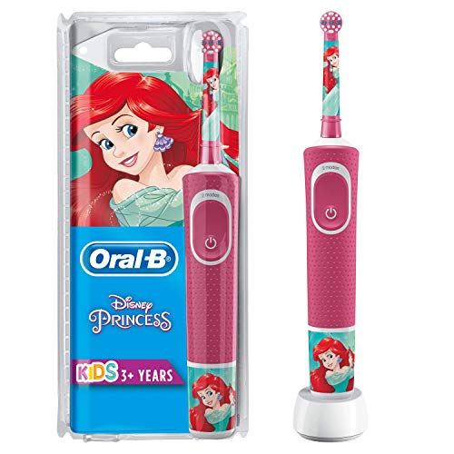 Oral-B Kids - Spazzolino elettrico Princess con tecnologia Braun, modelli assortiti, 1 unità