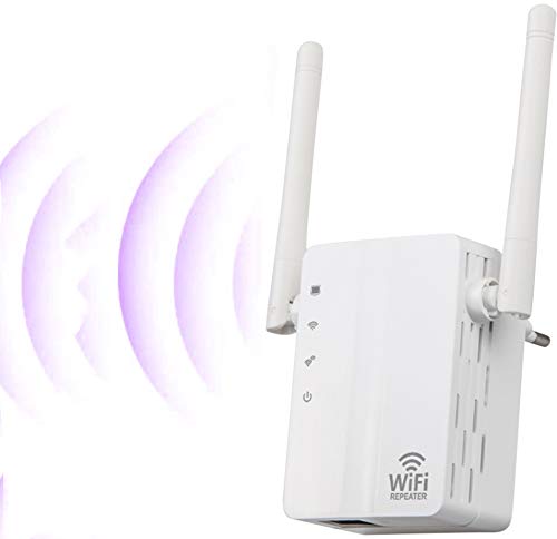 SOOTEWAY Ripetitore WiFi 300Mbps WiFi Extender Wireless velocità Single Band 2.4GHz Wmplificatore Segnale Wi-Fi Porta LAN, 2 Antenne, Pulsante WPS, modalità Ripetitore/Router/AP