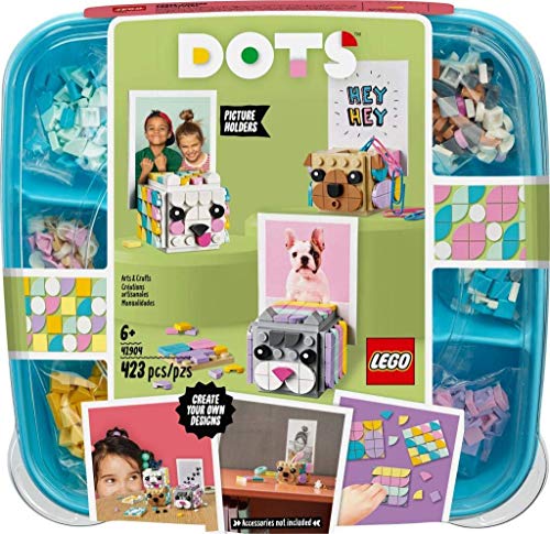 LEGO DOTS Portafoto dei Cuccioli, Set di Costruzioni Decorativo, per Esporre e Cambiare le Tue Creazioni Ogni Giorno, per Bambini 6+ Anni, 41904