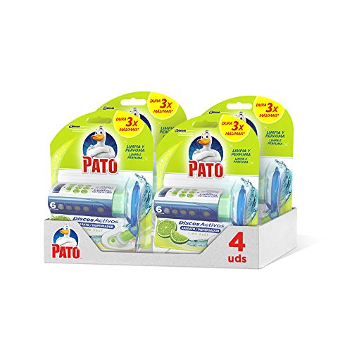 Pato Dischi Attivi Detergente Automatico per WC Lima - Confezione da 4