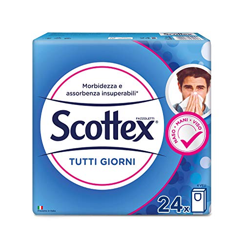 Scottex Fazzoletti Tutti i Giorni, 1 Confezione da 24 Pacchetti