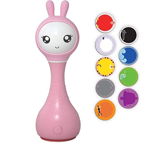 Alilo® Smart Bunny - Coniglietto Intelligente sonoro – R1 - Sonaglio per Bambini (Smart Bunny - Rosa)