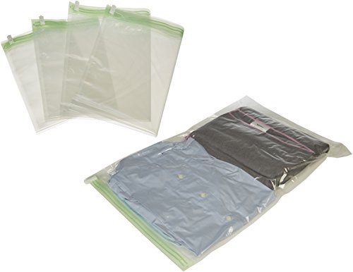 AmazonBasics - Sacchetti salvaspazio di compressione da viaggio da arrotolare (non per sottovuoto), 8 pezzi