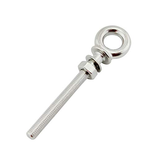 HaoYueDa 80 Millimetri Gambo Lungo dal Collare Eye Bolt Marine 316 Gradi in Acciaio Inox Parti della Barca Accessori