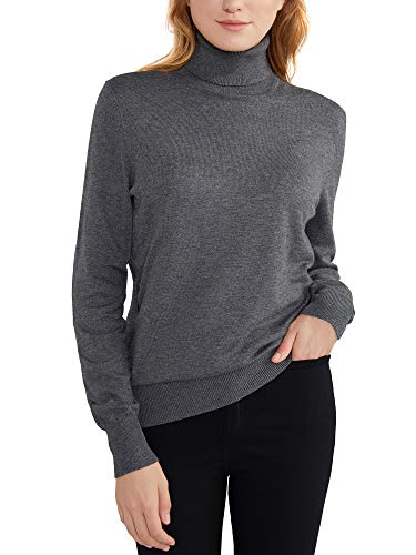 Woolen Bloom Maglione Donna Collo Alto Sweatshirt Maglia Polo Collo Manica Lunga Maglia Pullover Casual Maglieria Felpa Autunno Invernali Primavera