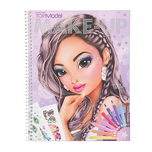 Depesche 10728 - Libro da colorare, TOPModel Create Your Make Up, ca. 24 x 19,5 x 1 cm