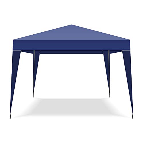 FRANKYSTAR Gazebo richiudibile 3X3 Pieghevole A Fisarmonica Automatico Mercato Tenda con Sacca.Disponibile Colore: Bianco,Blu,Verde (Blu)