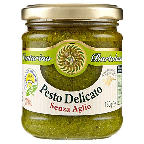 Pesto delicato senza Aglio con Basilico Genovese DOP, 180gr