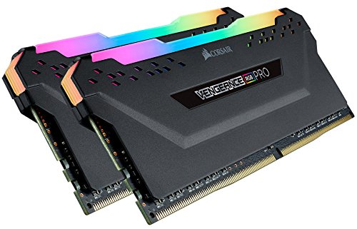Corsair Vengeance RGB PRO 32 GB (2x16 GB) DDR4 3200MHz C16 XMP 2.0 Kit di Memoria Illuminato RGB LED Entusiasta, Nero