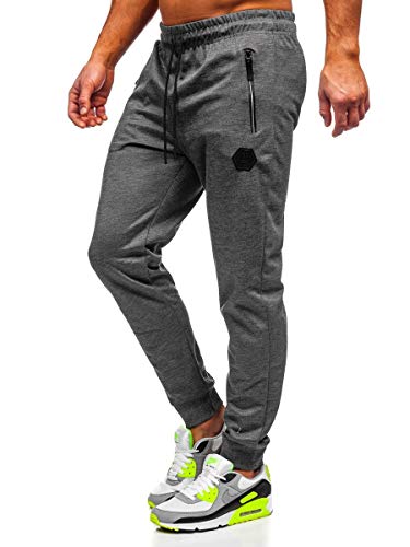 BOLF Pantaloni da Tuta da Uomo Jogger Sport Style Must JX8203 Grafite L [6F6]