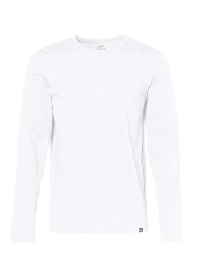 CARE OF by PUMA Maglietta a maniche lunghe da uomo in cotone, Bianco (White), L, Label: L