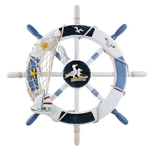WINOMO arredamento nautico volante nautico boat steering decorazione della parete
