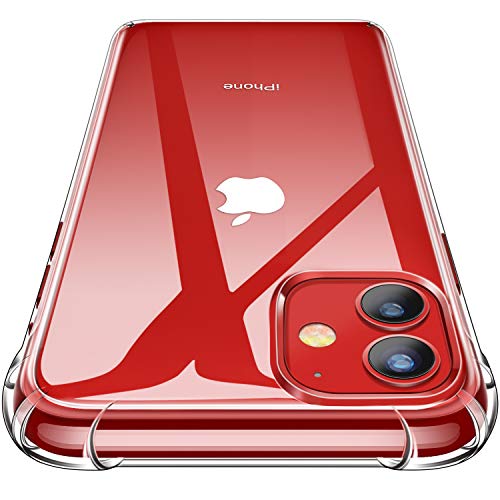CANSHN Cover iPhone 11, Custodia Trasparente per Assorbimento degli Urti con Paraurti in TPU Morbido [Protettiva Sottile] per iPhone 11 da 6.1 Pollici - Trasparente