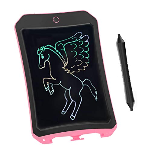 Giocattoli Da Tavolo Da Disegno Per Bambini,BIBOYELF Regalo Di Compleanno Per Bambini Di 4-5 Anni E Adulti Tavoletta Da Scrittura A Colori LCD Con Stilo Carta Intelligente Per Disegnatore (Rosa01)