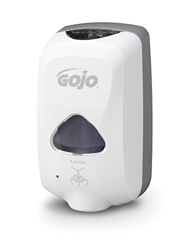 Gojo 2739-12-Eeu00 Dispenser Touch-Free per Sapone a Schiuma, Capacita 1200 ml, Bianco, 14 X 13 X 21.8 cm