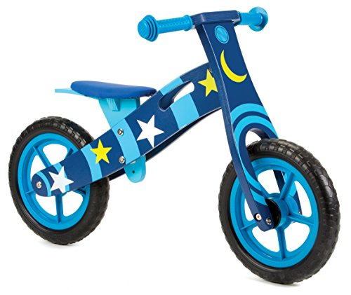 Nicko - Bicicletta da corsa in legno, per bambini, First Bike (Space Star 859)