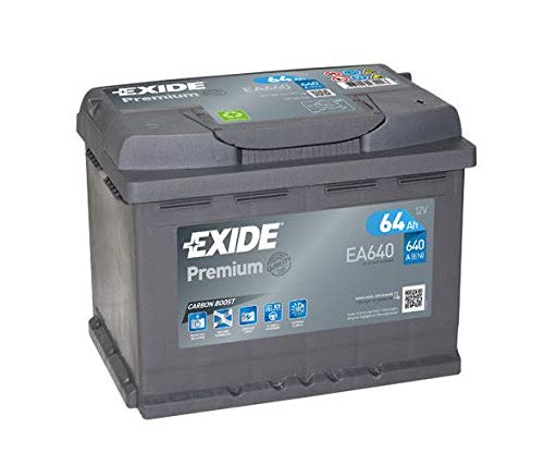 Batteria auto EXIDE EA640 64AH ampere 640A con polo positivo a dx