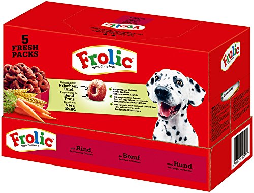 Frolic Complete cani mangime bovina carote e cereali, Confezione da 5 (5 x 1,5 Kg)