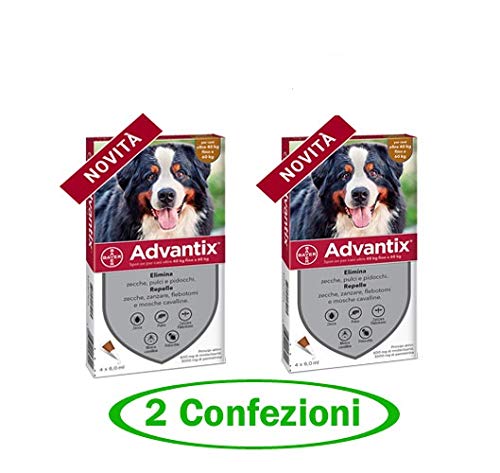 advantix Spot-ON per Cani Oltre 40 kg Fino a 60 kg - Offerta 2 Confezioni