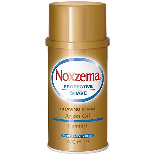 6 X NOXZEMA Argan Oil Shaving Foam Cream Sapone Schiuma da Barba Olio Di Argan 300 ML