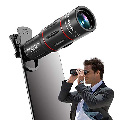 Apexel Universale 18x Clip-On Fotocamera Telescopio Fotocamera Zoom Cellulare Zoom per iPhone X / 8 7 Plus / 6S Samsung Galaxy S8 S7 Huawei e la Maggior Parte Android Smartphone