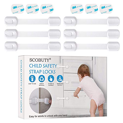 Serrature di sicurezza a prova di bambino,Bambino Chiusure di Sicurezza Armadio,Serrature di Sicurezza per Bambini,Adatto per Frigoriferi,Armadi,Cassetti,Lavastoviglie,ecc,Con 6 Adesivi 3M