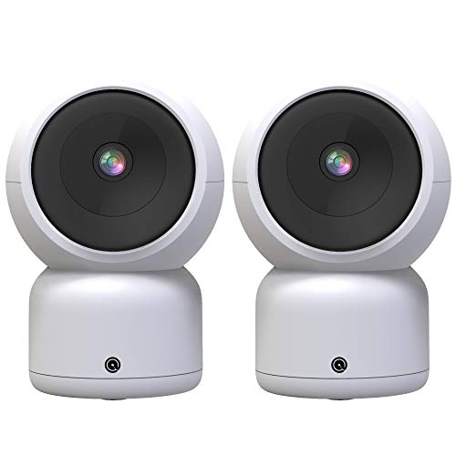 2 x Telecamera DV-3PTC, HD 1080P, WiFi 2.4Ghz, motorizzata, rilevazione e tracciamento del movimento, doppio audio, Compatibile Alexa e Google, App DadVu (Smart Life - tuya)