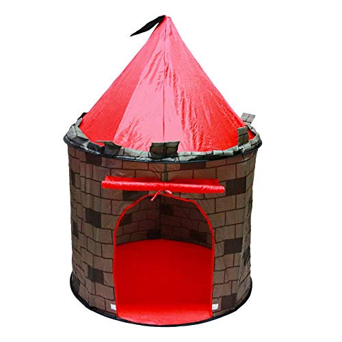 deAO Tenda del Gioco per i Bambini - Progettazione Divertente Castello Rosso
