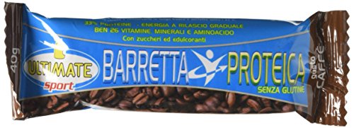 Barretta Proteica – Barretta Con Il 33% Di Proteine - Con Vitamine, Minerali E Aminoacidi – Ideale Nella Dieta Per Il Potere Saziante E Per Appagare La Voglia Di Dolce - Gusto Caffè - Ultimate Italia