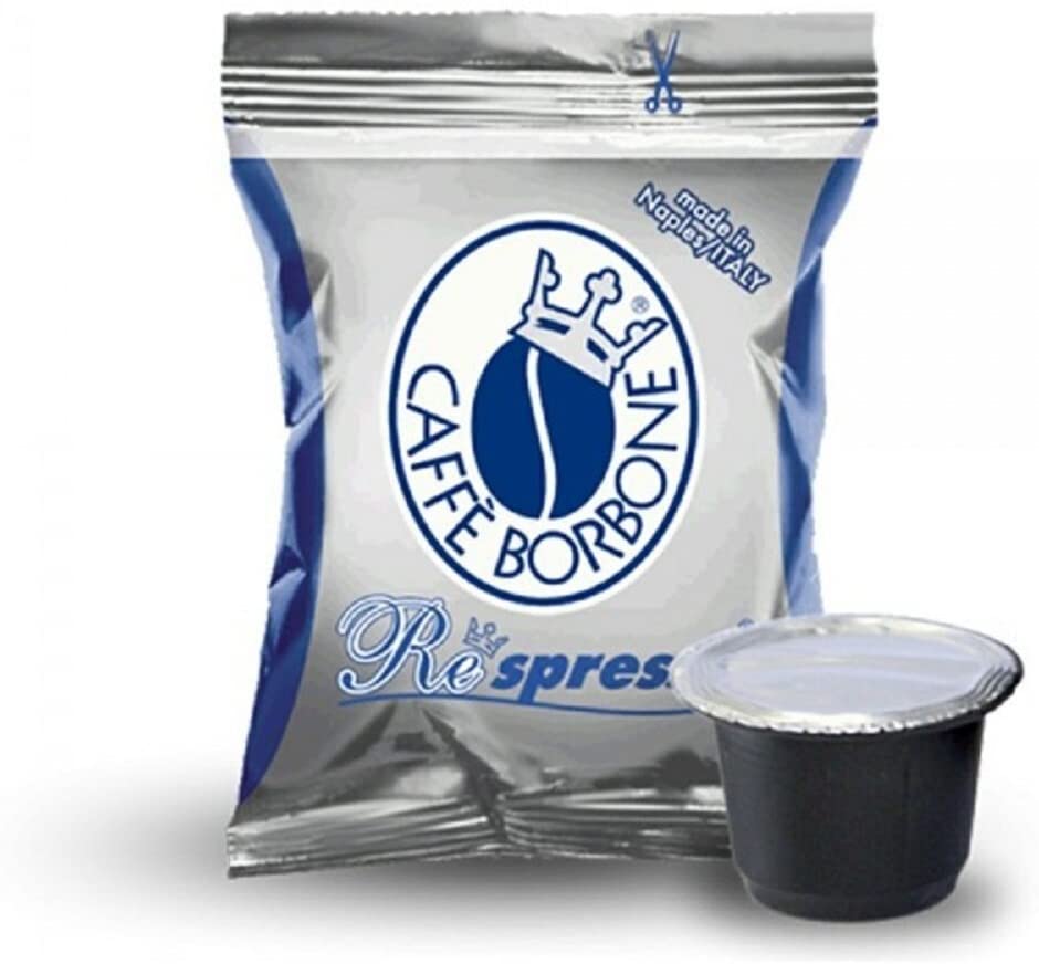 Borbone 200 capsule Respresso miscela Blu, Compatibile con Nespresso
