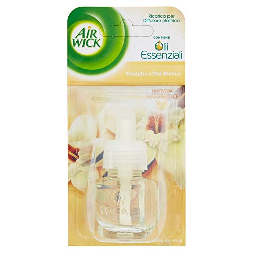Air Wick Ricarica per Diffusore Elettrico, Vaniglia e Thè Bianco, 19 ml, 3 pezzi