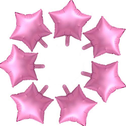 Palloncino a stella, Gxhong 18 pollici oro rosa palloncini di alluminio Palloncini Decorazioni per Festa, 25 pezzi Stella Palloncini per Compleanno,Party,Matrimoni e Cerimonia Celebrazione (rosa)