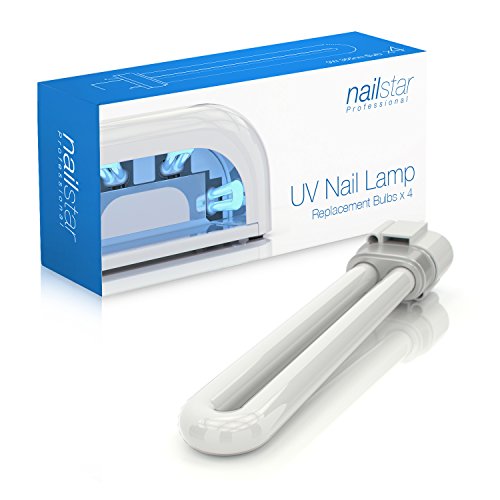 NailStar – 4 Lampadine UV di Ricambio per la Lampada per Unghie Naistar da 36W - Modello NS-01