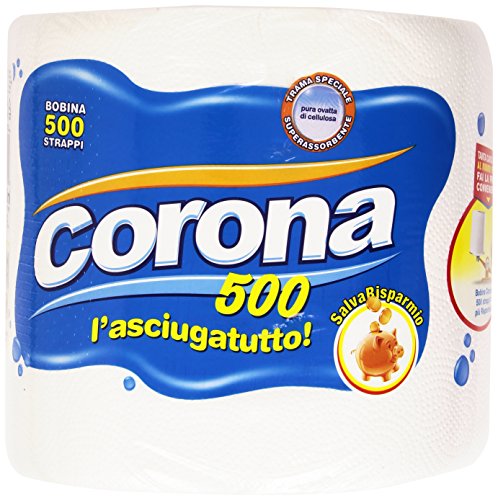 Corona - L'Asciugatutto, 500 Strappi - 1 Bobina