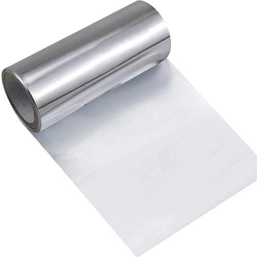 Dokpav Carta stagnola alluminio, 1 Carta argentata in rotolo, Carta Stagnola, parruchieri estetica per Evidenziare Colore Manicure Capelli Alluminio(16mx12cm)