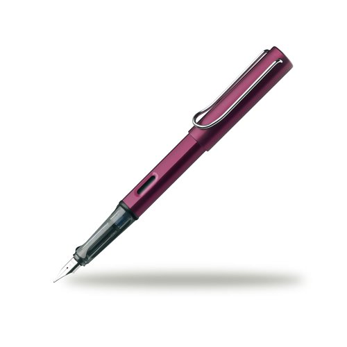 Lamy AL-star - Penna stilografica con pennino spesso, colore: nero/viola