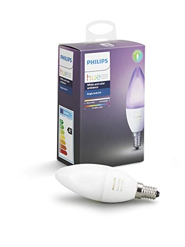 Philips Lighting White And Color Ambiance Lampadina, E14, 6.5 W, Bianco, S, 1 Pezzo