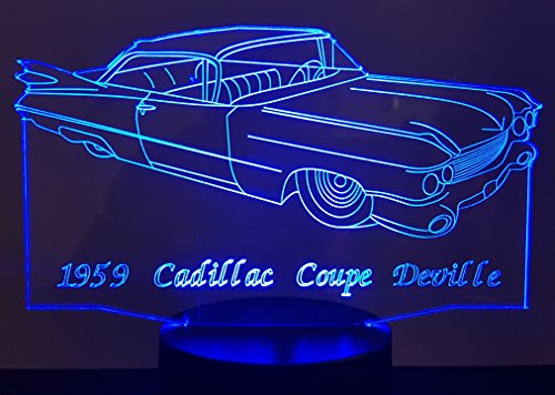 Disegno compatibile CADILLAC Coupe Deville 1959, lampada da salotto 3D