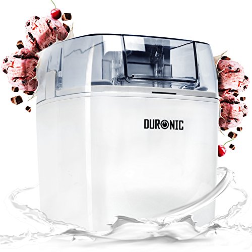 Duronic IM540 Macchina per gelati 1,5 L gelatiera ad accumulo 30 W per sorbetti Frozen yogurt gelato artigianale fatto in casa