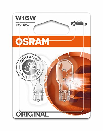 Osram W16W-921 - Confezione doppia di lampadine originali, qualità professionale